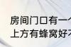 房间门口有一个蜂窝是什么兆头 门口上方有蜂窝好不好